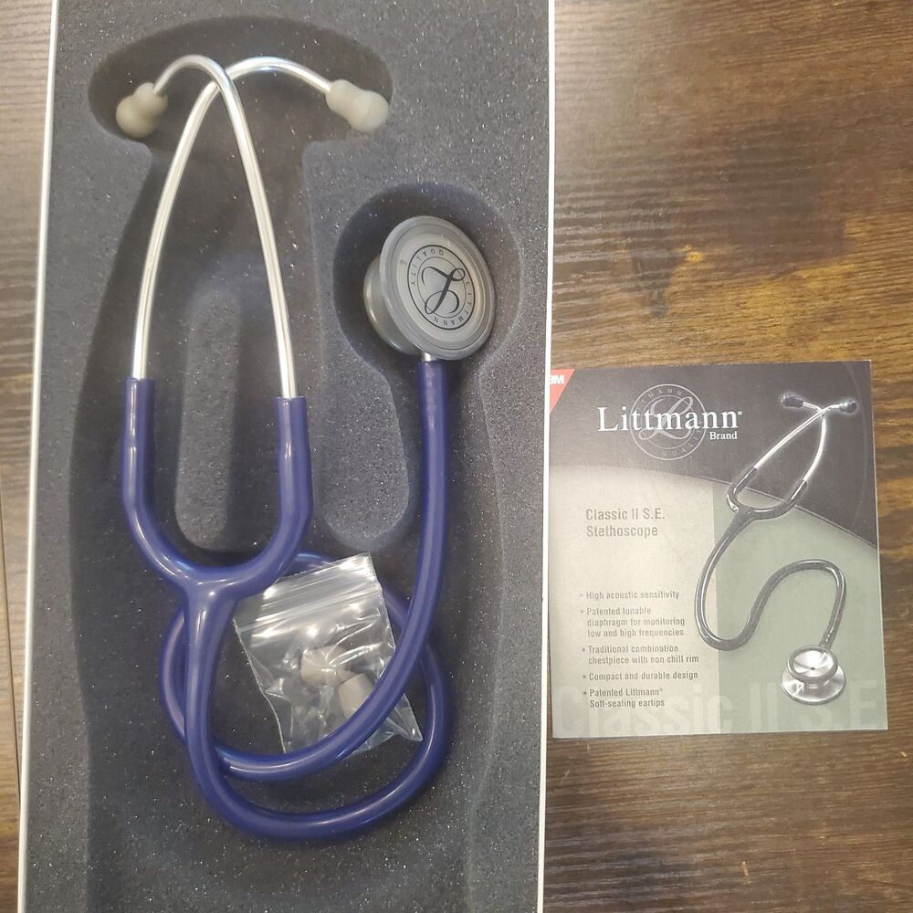 3M Littman Stethoscope Classic II SE 2209 Purple With Manual, Eartips & Box